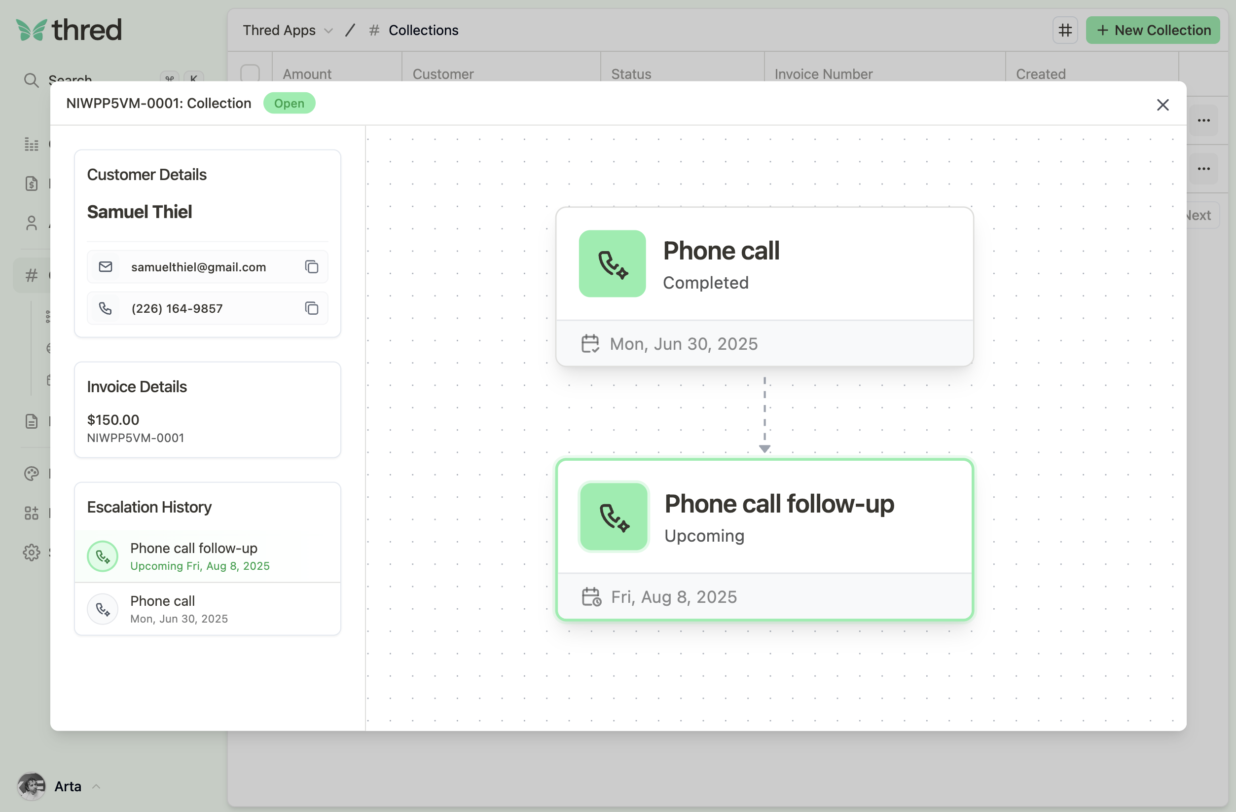 Invoices that collect themselves